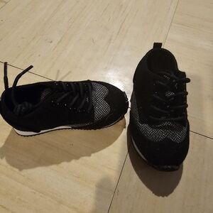 Kids Black and White Sneakers